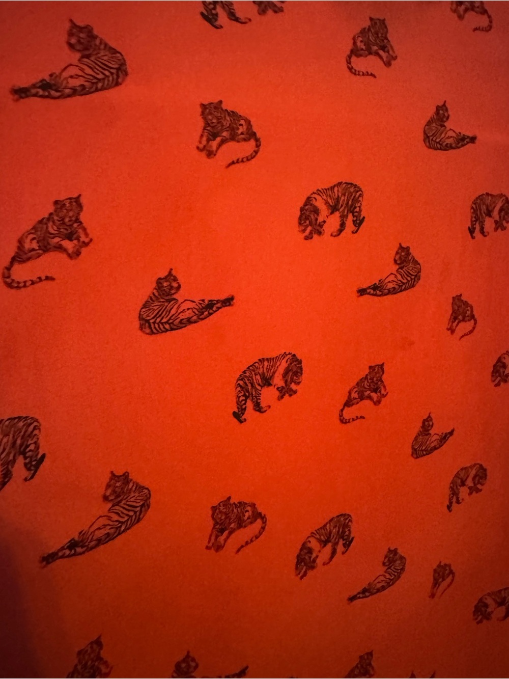 Banana Republic Orange Tiger Print Blouse